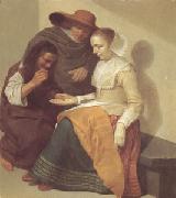 Jacob Van Velsen The Fortune Teller (mk05) oil painting on canvas